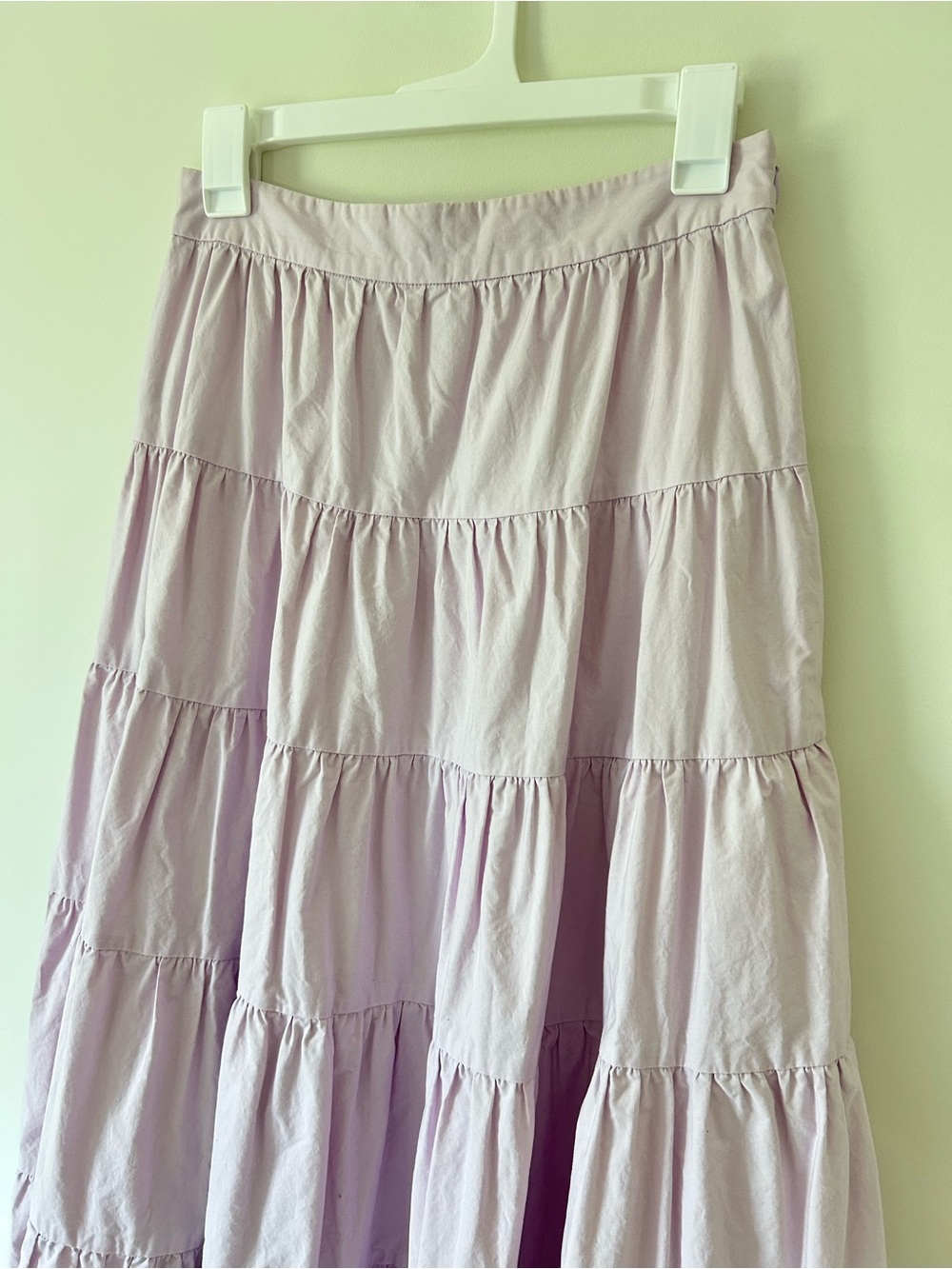 Women’s Tiered Maxi Skirt J.Crew - Light Lavender - Picture 2 of 6